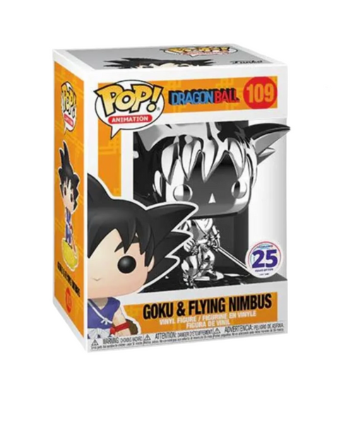 Funko Pop! x Dragon Ball Goku & Flying Nimbus (Silver Chrome) #109 Silver Chrome