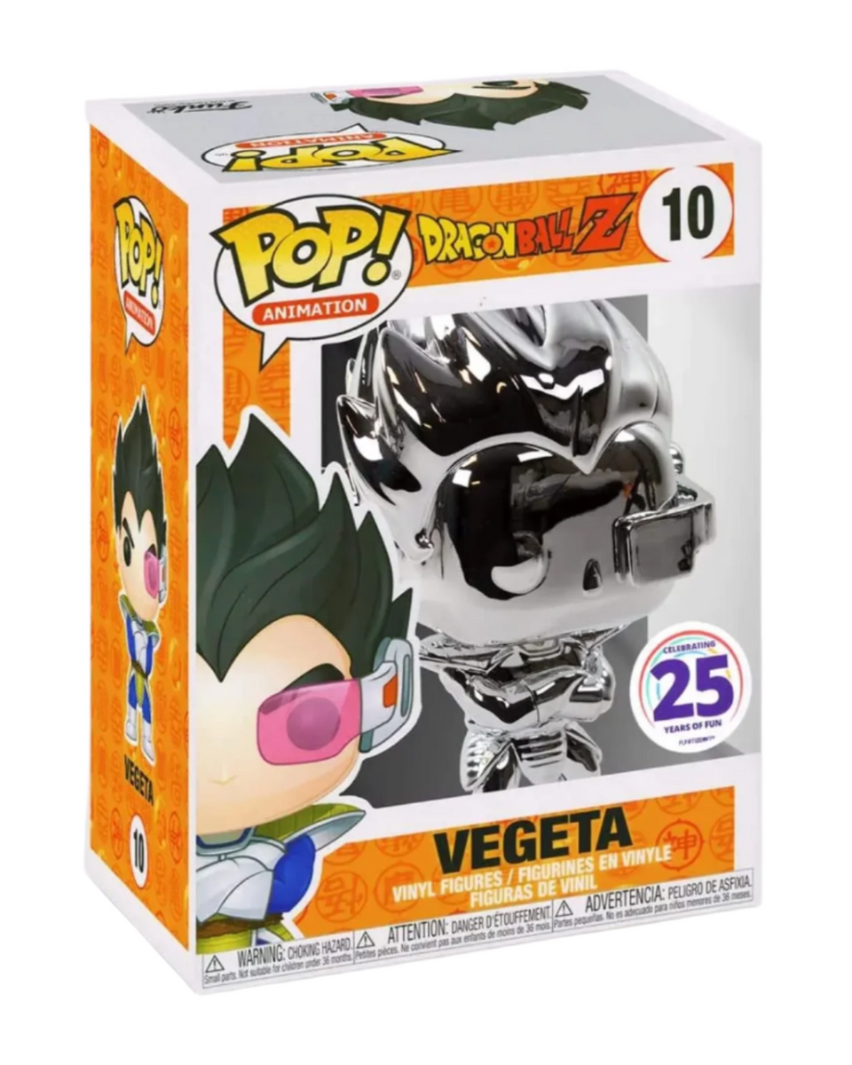 Funko POP! 10個まとめ売り Funko Pop! x Dragon Ball Z Vegeta (Silver Chrome) #10 Funimation