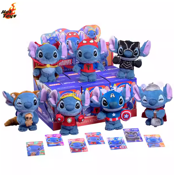 Marvel Disney Stitch Plush Keychain Full Set