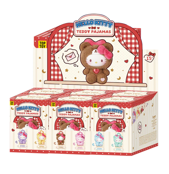 Sanrio Hello Kitty Teddy Pajamas Vinyl Plush Full Set