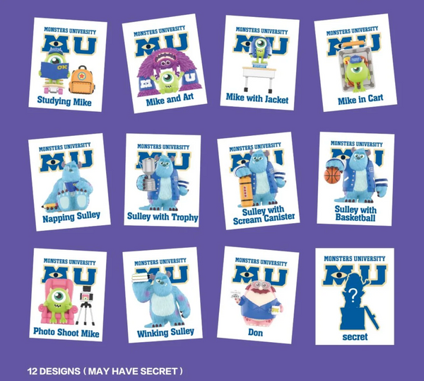 Pop Mart x Disney Pixar Monsters University Oozma Kappa Fraternity