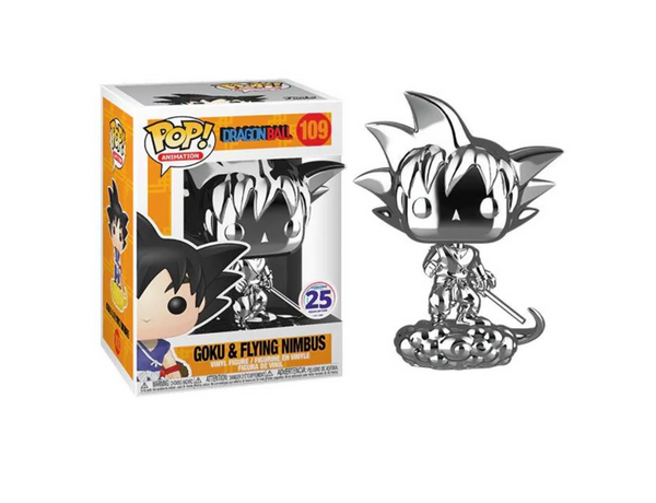 Funko Pop! x Dragon Ball Goku & Flying Nimbus (Silver Chrome) #109 Silver Chrome