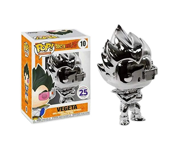 Funko Pop! x Dragon Ball Z Vegeta (Silver Chrome) #10 Funimation 25th Anniversary