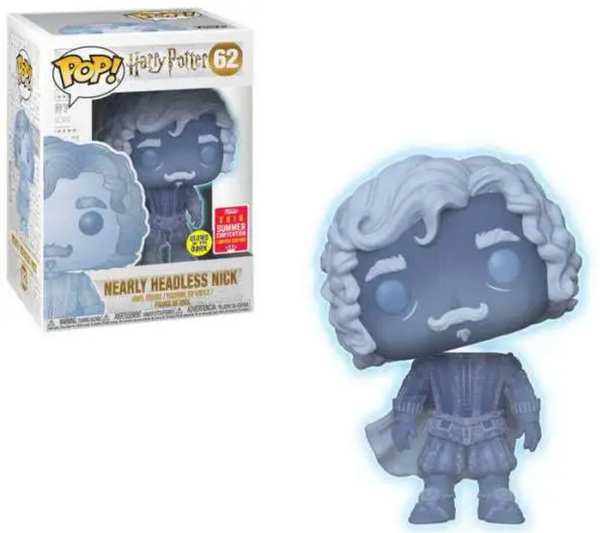 Funko Pop! x Harry Potter Nearly Headless Nick (Glows In The Dark) #62 Summer Convention 2018 Limited Edition