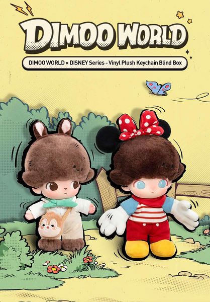 Pop Mart x Dimoo World x Disney Series Vinyl Plush Keychain