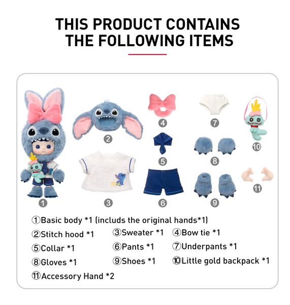 Pop Mart x Hacipupu x Disney Stitch 1/8 Action Figure