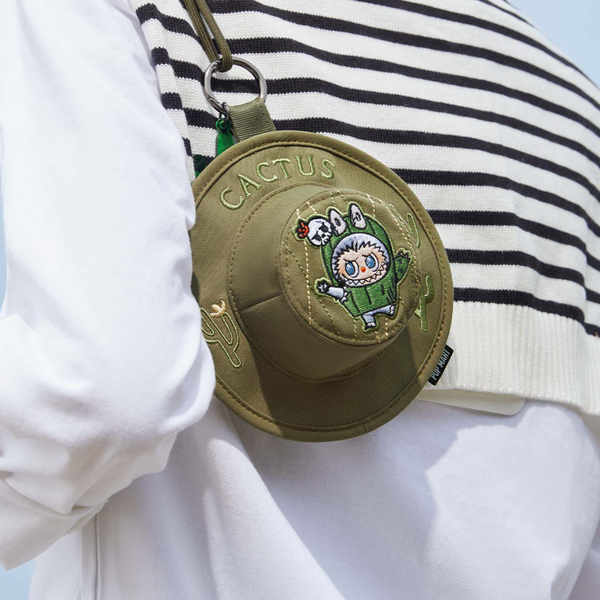 Pop Mart x The Monsters Labubu Fall In Wild Series Bucket Hat Mini Bag