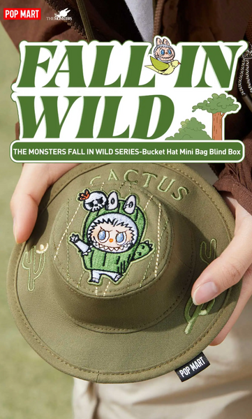 Pop Mart x The Monsters Labubu Fall In Wild Series Bucket Hat Mini Bag