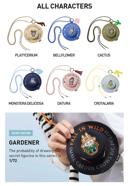 Pop Mart x The Monsters Labubu Fall In Wild Series Bucket Hat Mini Bag