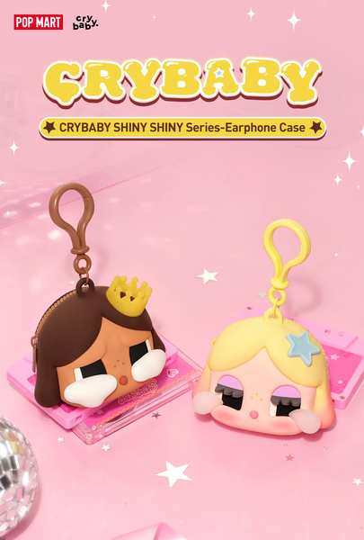 Pop Mart x Crybaby Shiny Shiny Series Earphone Case - Gold