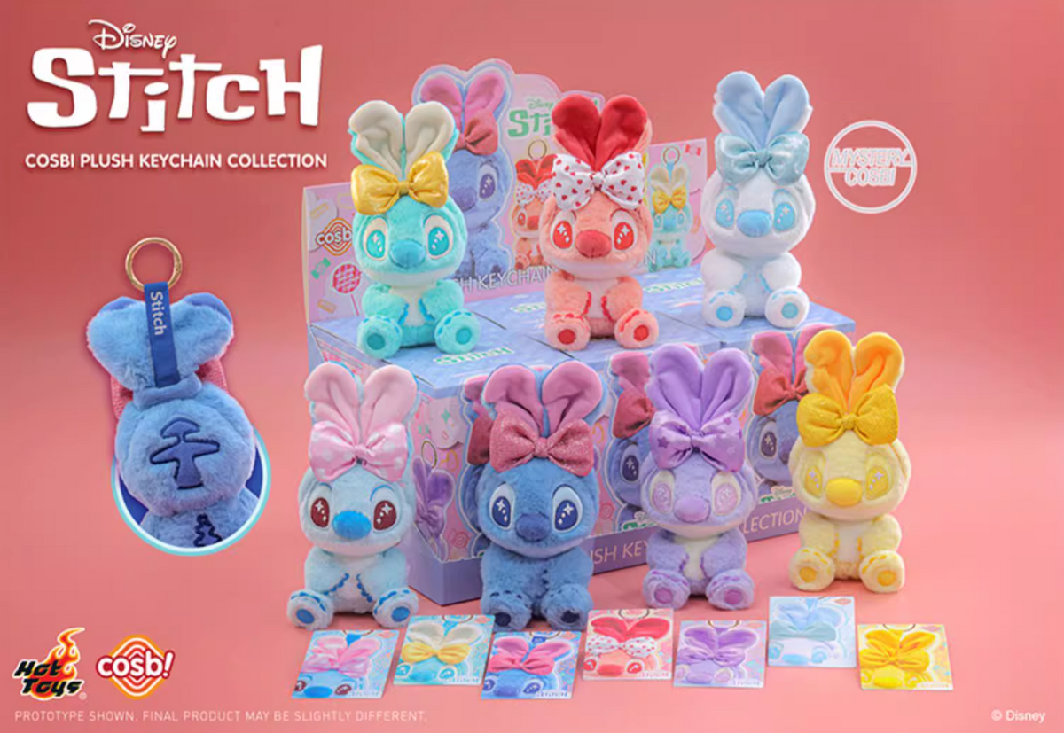 Hot Toys x Cosbi x Disney Stitch Candy Series Plush Keychain
