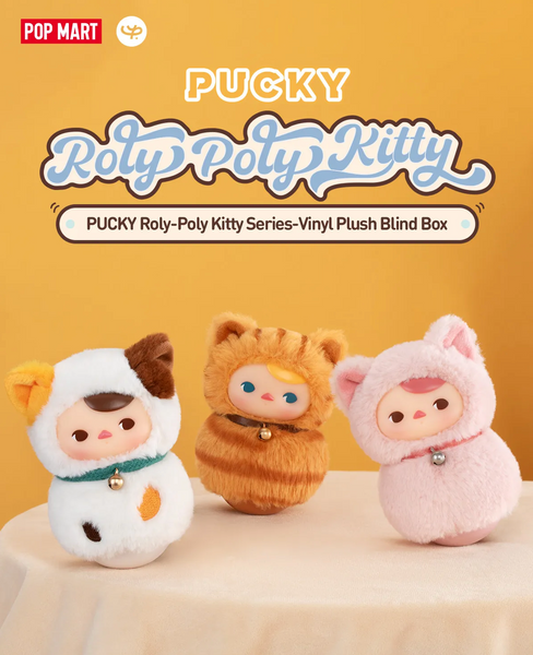 Pop Mart x Pucky Roly-Poly Kitty Vinyl Plush