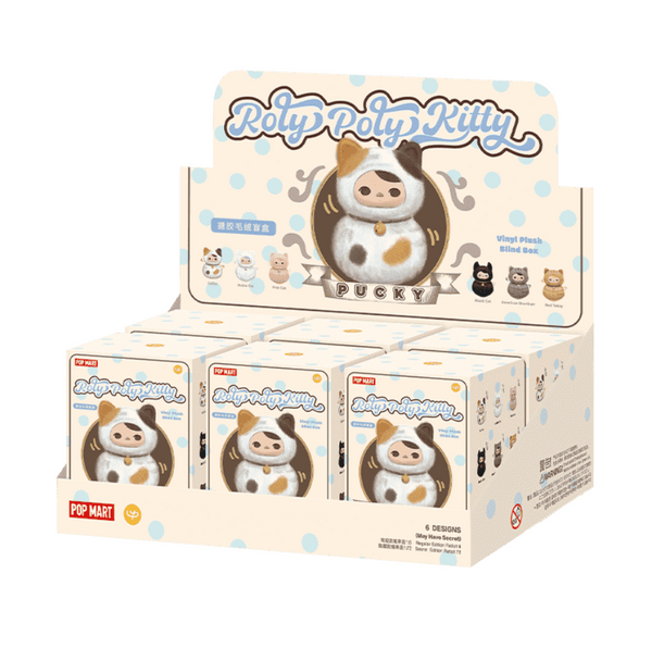 Pop Mart x Pucky Roly-Poly Kitty Vinyl Plush