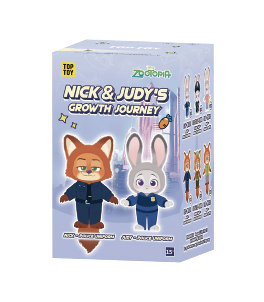 TOPTOY Disney Zootopia Nick & Judy's Growth Journey Vinyl Plush Single