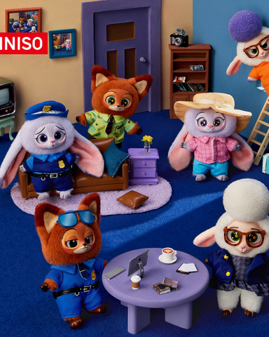 MINISO Zootopia ぬいぐるみセット アソートボックス Miniso x Disney Zootopia Vinyl Plush – WooHoo New York