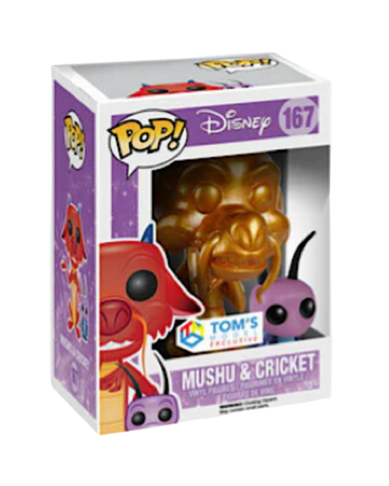 Funko Pop! x Disney Mushu Cricket #167 Tom's Model Exclusive