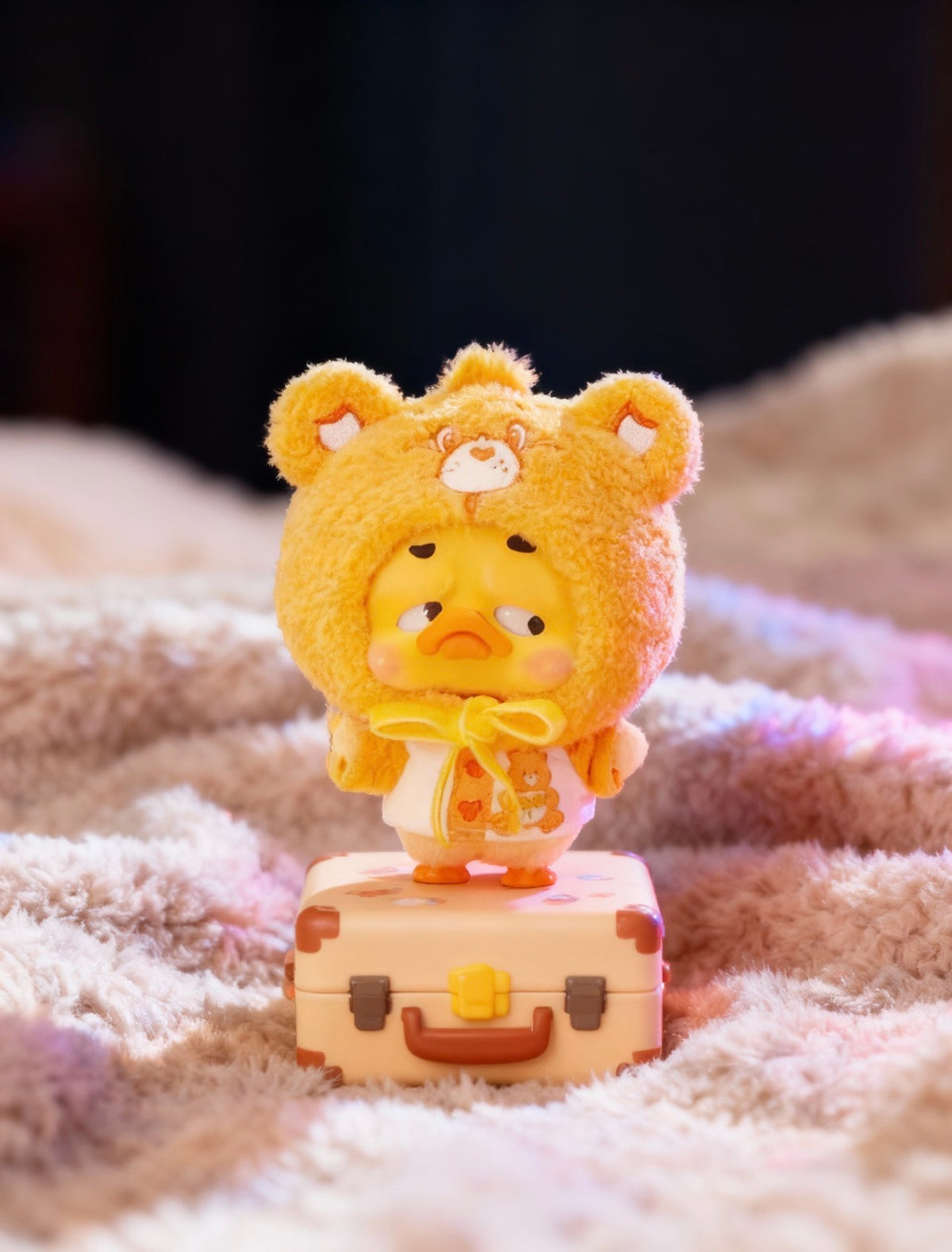RongCreator 1983 x Upsetduck x Care Bears Neon Sweetheart Duck Vinyl Plush