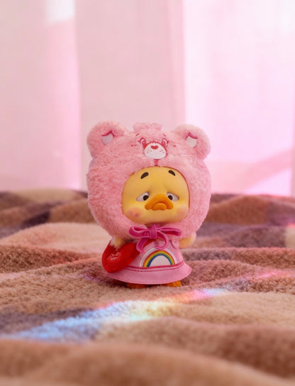 RongCreator 1983 x Upsetduck x Care Bears Neon Sweetheart Duck Vinyl Plush