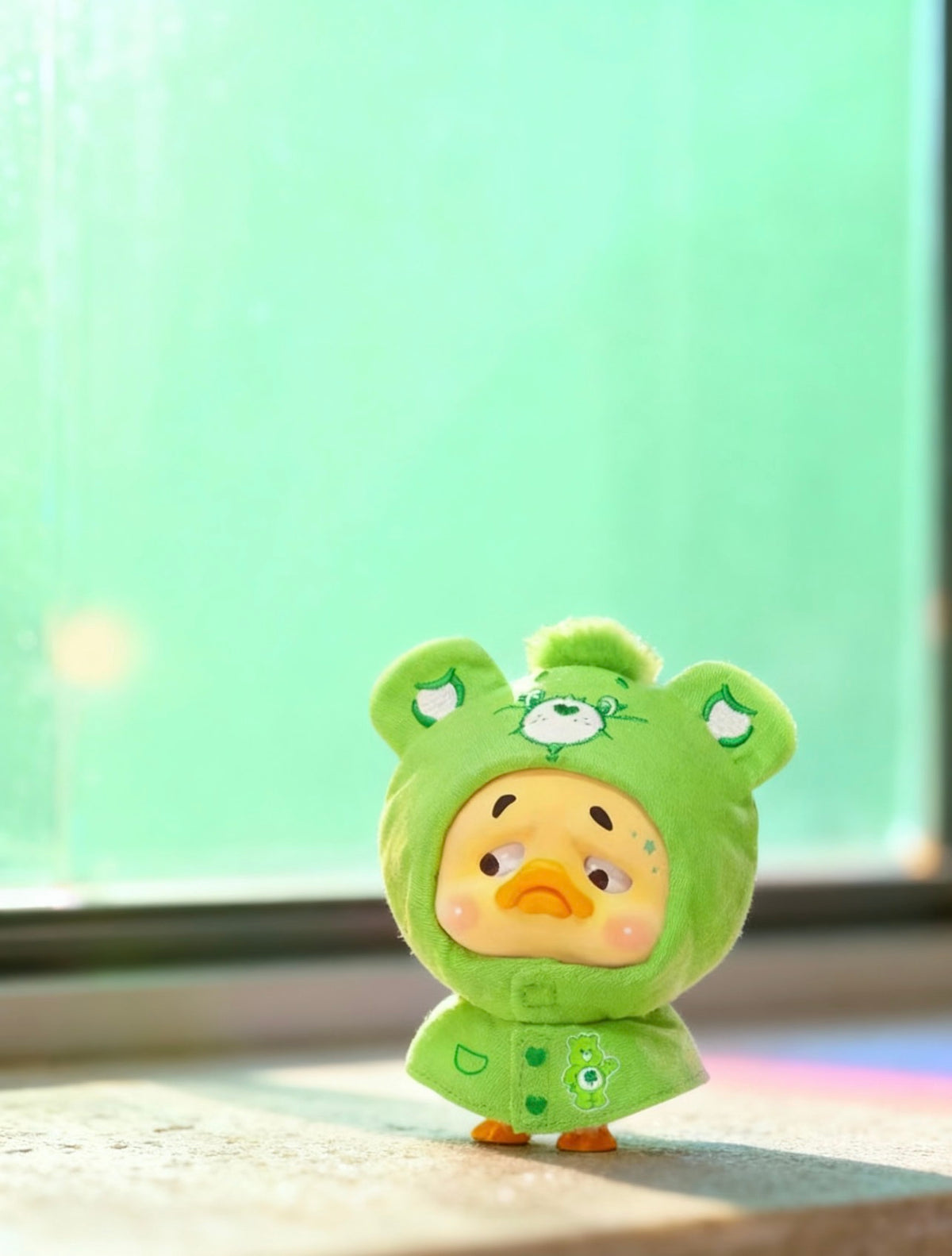 RongCreator 1983 x Upsetduck x Care Bears Neon Sweetheart Duck Vinyl Plush