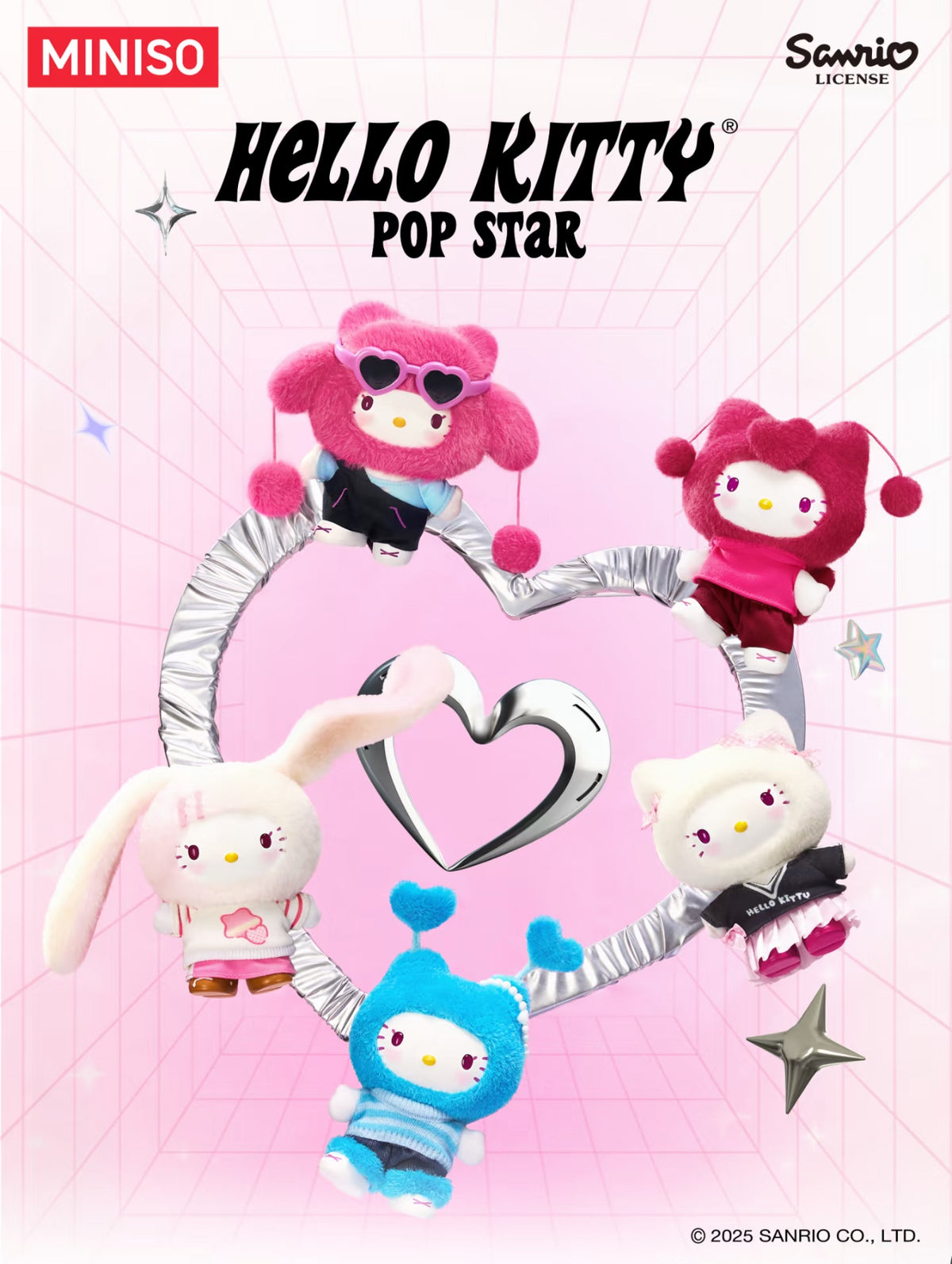 Miniso x Sanrio Hello Kitty Pop Star Vinyl Plush