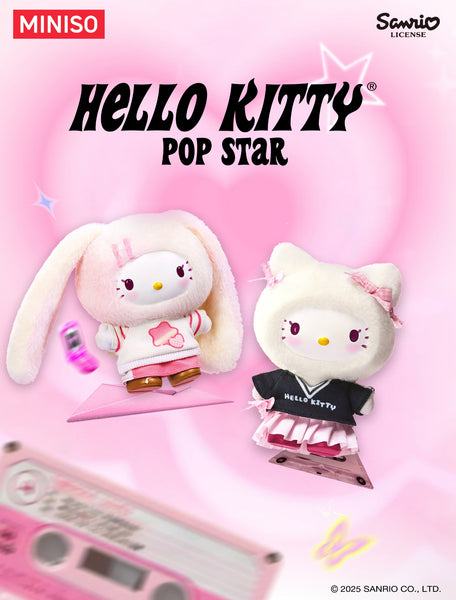 [Pre-Order, Ships Oct 2025] Miniso x Sanrio Hello Kitty Pop Star Vinyl Plush