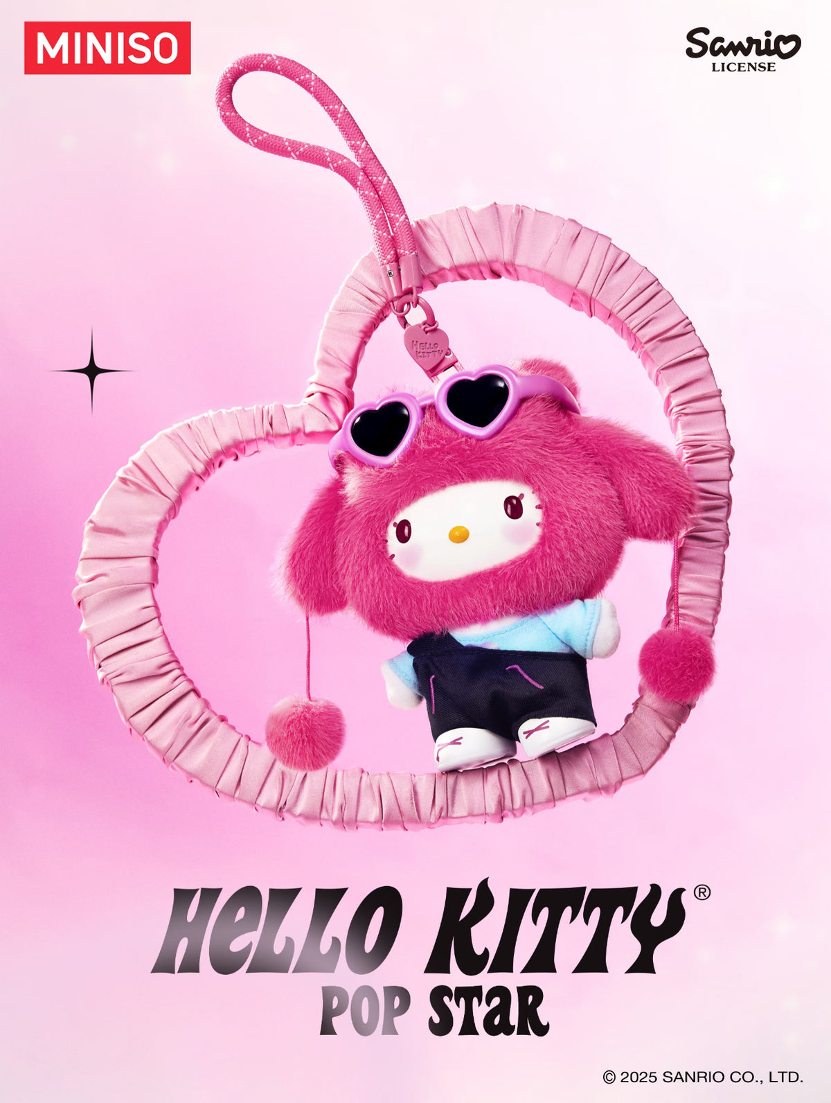 Miniso x Sanrio Hello Kitty Pop Star Vinyl Plush