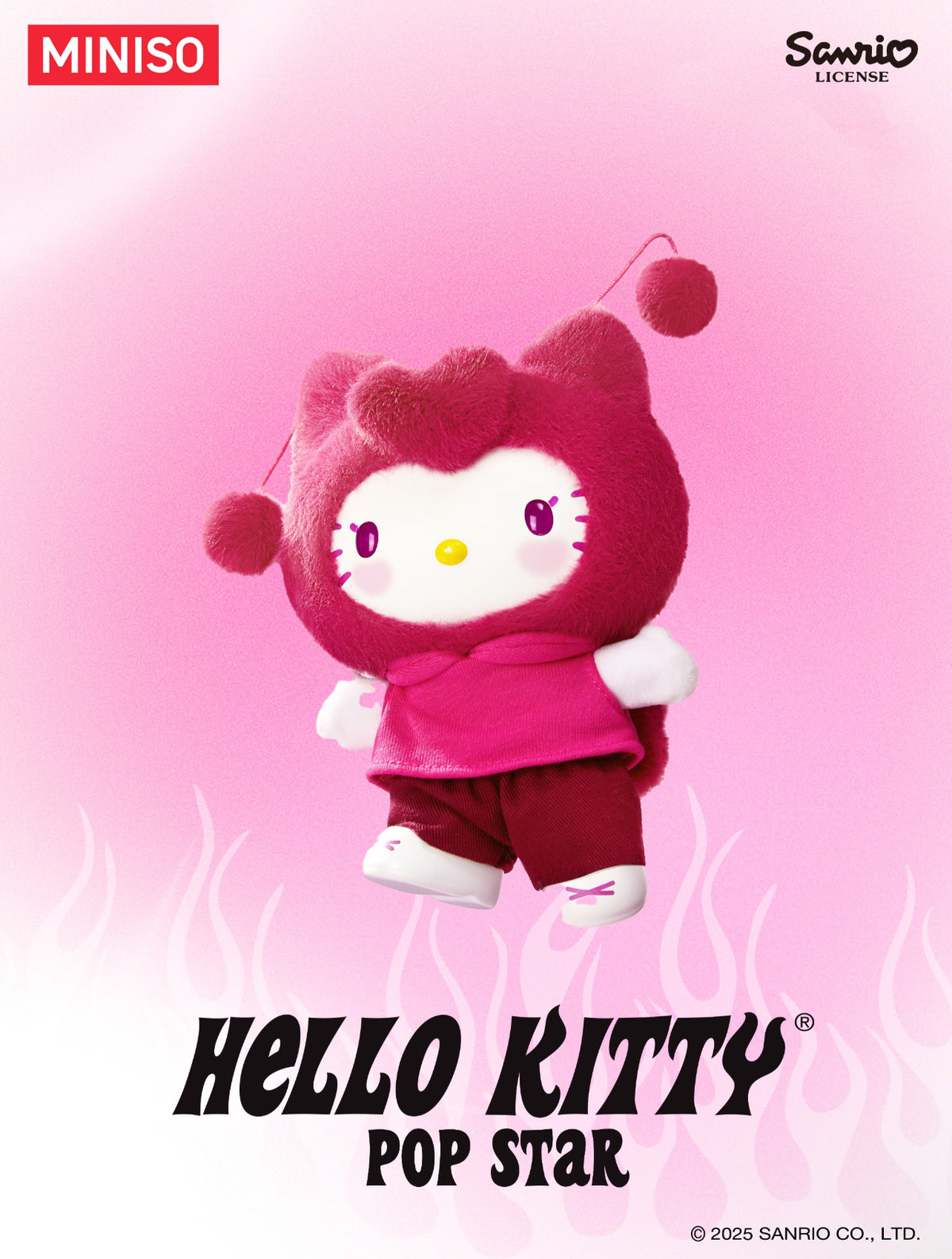 Miniso x Sanrio Hello Kitty Pop Star Vinyl Plush