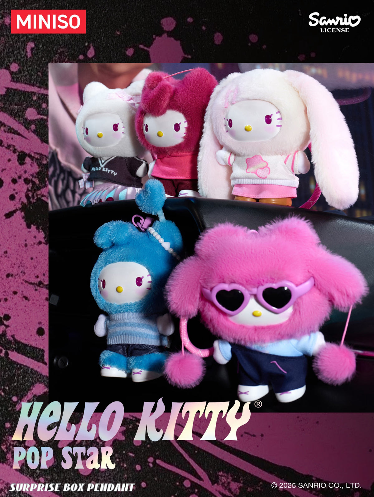 Miniso x Sanrio Hello Kitty Pop Star Vinyl Plush