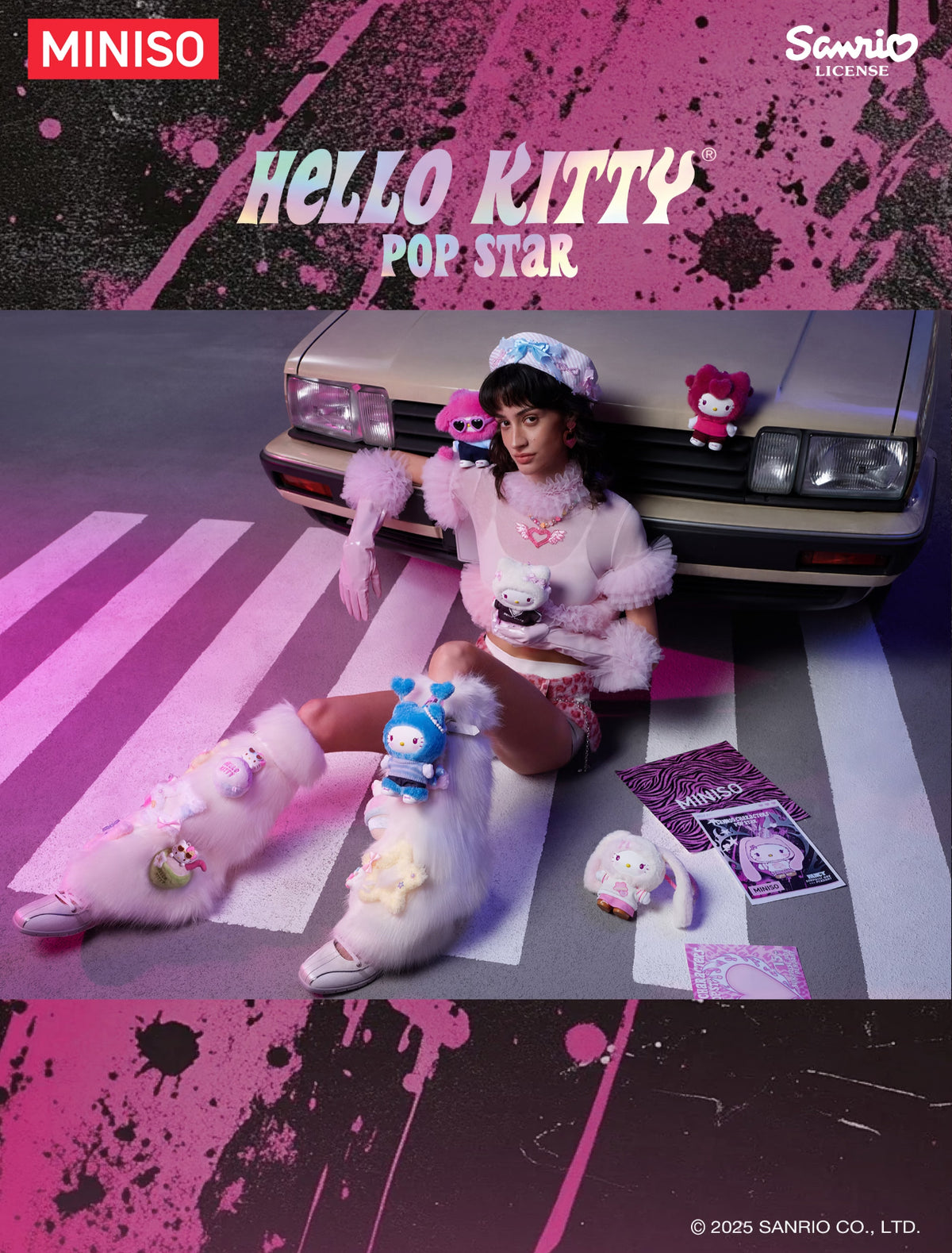 Miniso x Sanrio Hello Kitty Pop Star Vinyl Plush