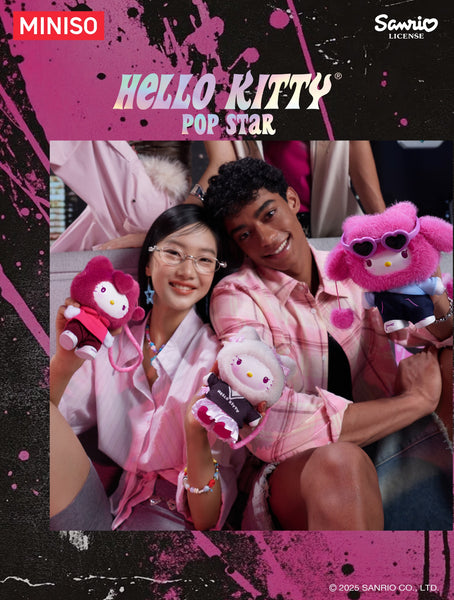 [Pre-Order, Ships Oct 2025] Miniso x Sanrio Hello Kitty Pop Star Vinyl Plush