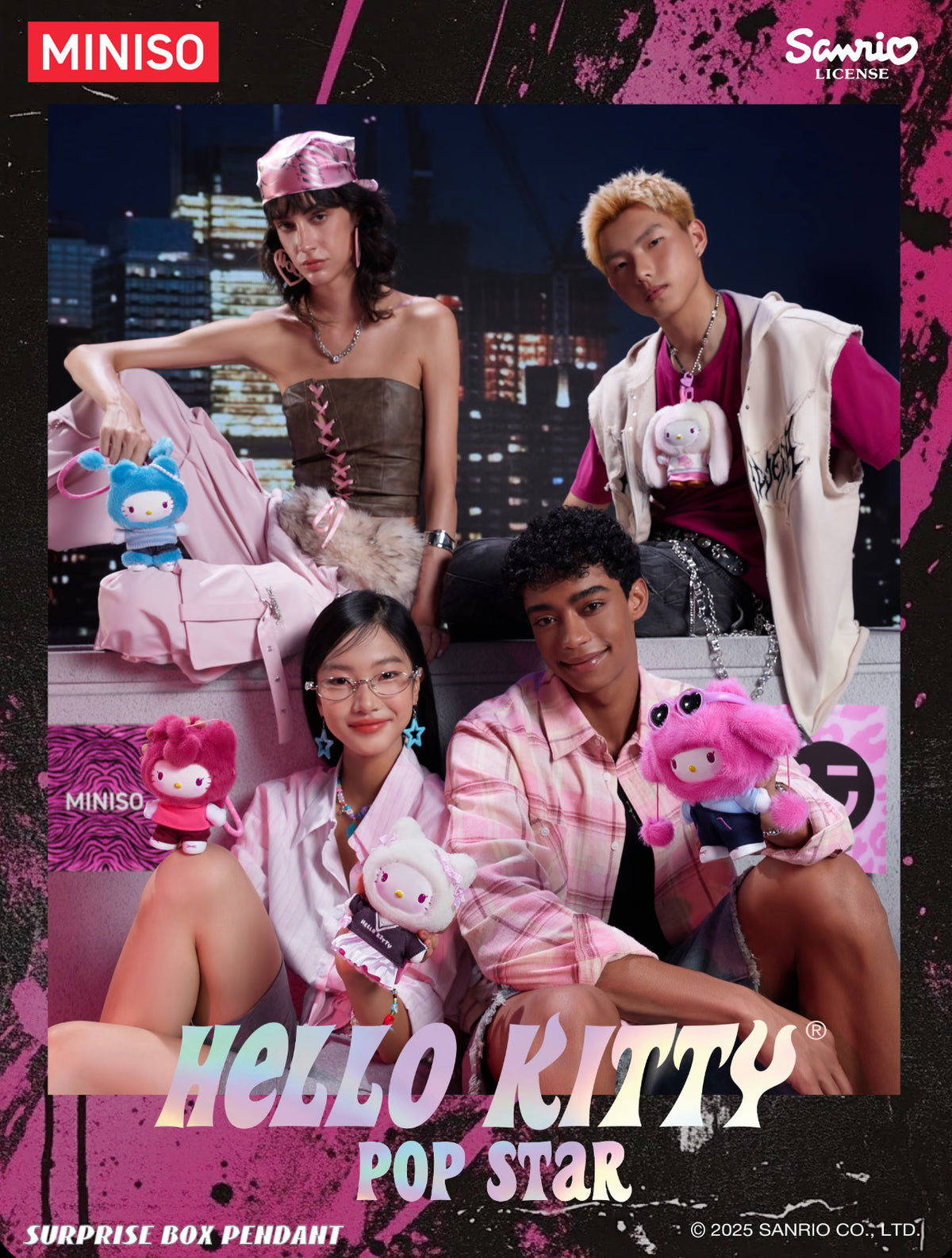 Miniso x Sanrio Hello Kitty Pop Star Vinyl Plush