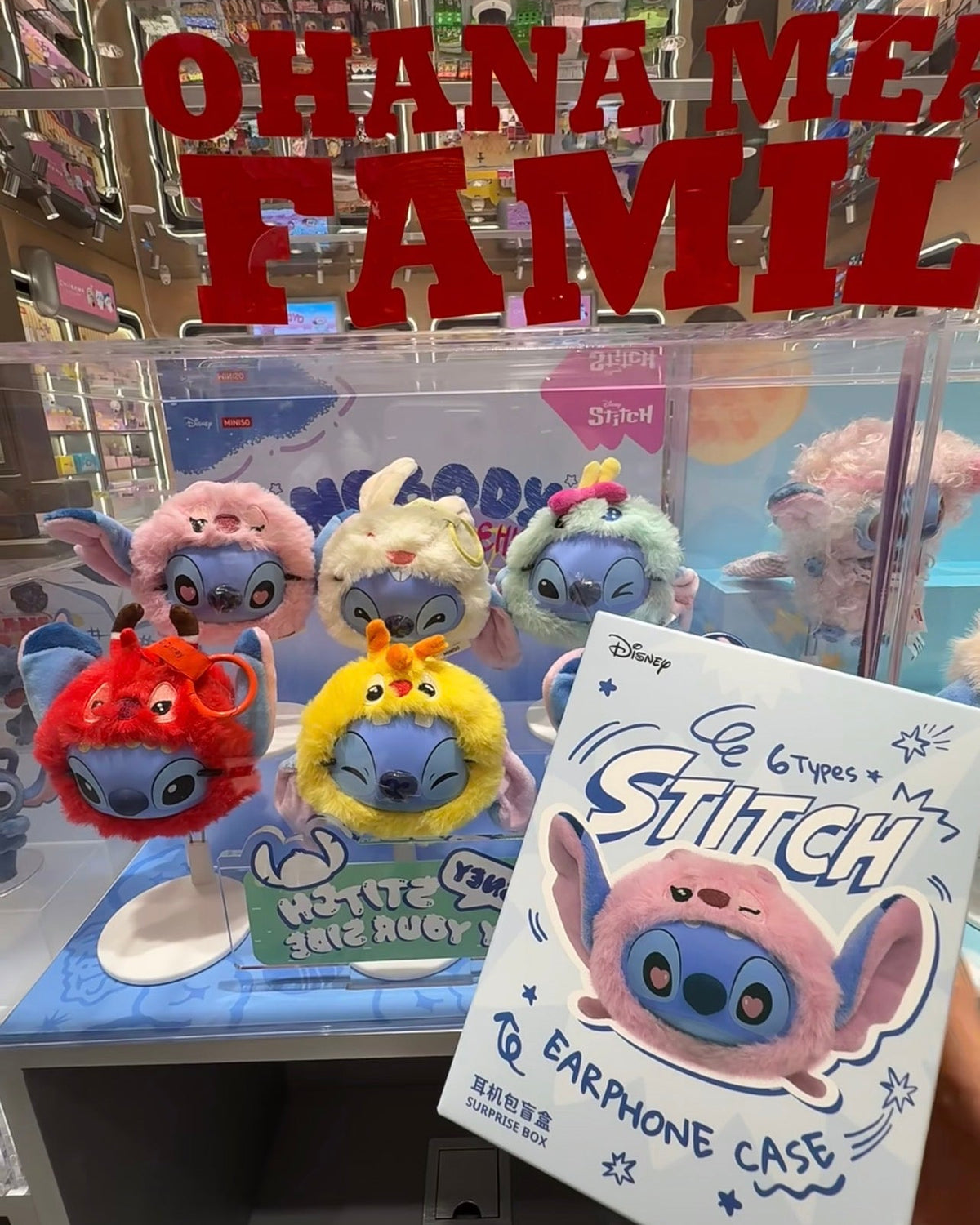 Miniso x Disney Stitch Plush Series Earphone Case
