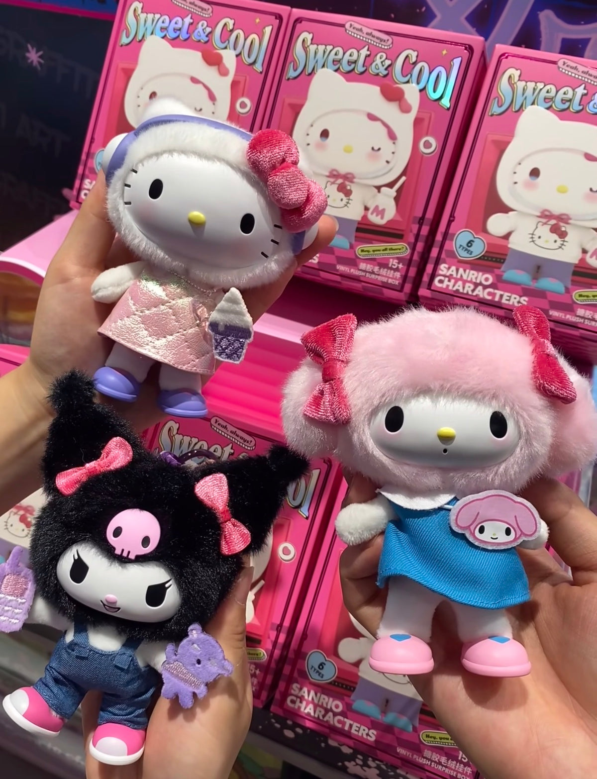 Miniso x Sanrio Characters Sweet & Cool Series Vinyl Plush