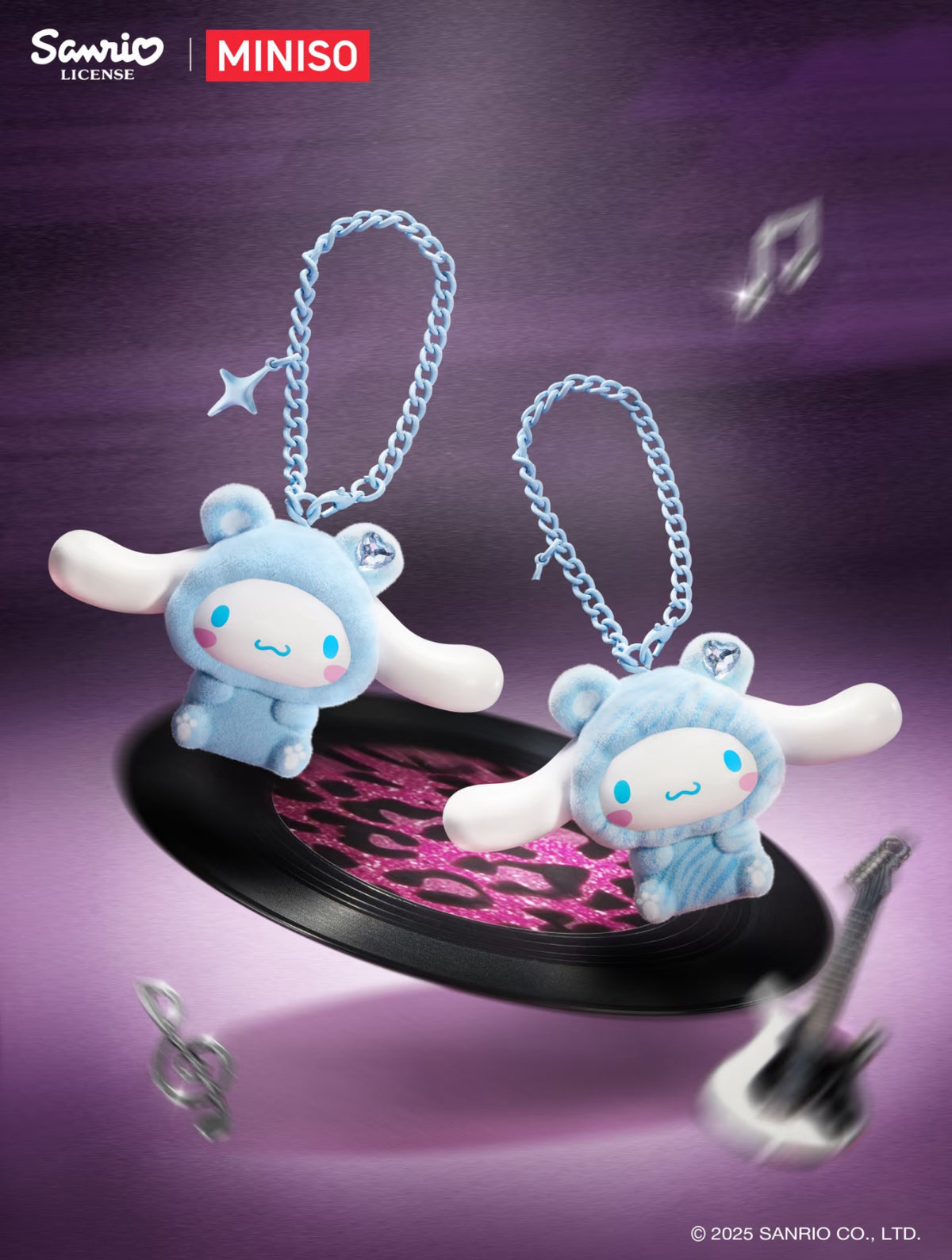 Miniso x Sanrio Characters Gem Forest Flocked Pendant Figure