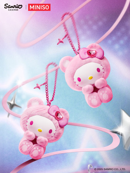 Miniso x Sanrio Characters Gem Forest Flocked Pendant Figure