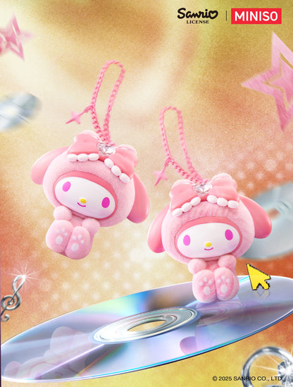Miniso x Sanrio Characters Gem Forest Flocked Pendant Figure