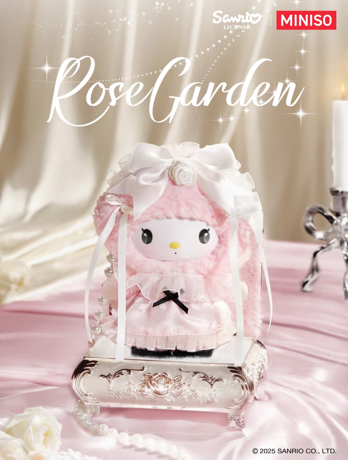 Miniso x Sanrio Characters Rose Garden Series Vinyl Plush