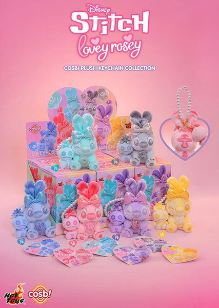 Hot Toys x Cosbi x Disney Stitch Lovey Rosey Plush Keychain
