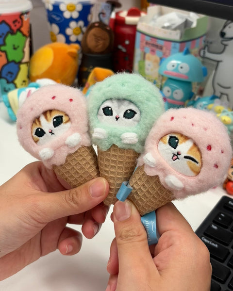 Miniso x Mofusand Kiramekko Ice Cream Magnet