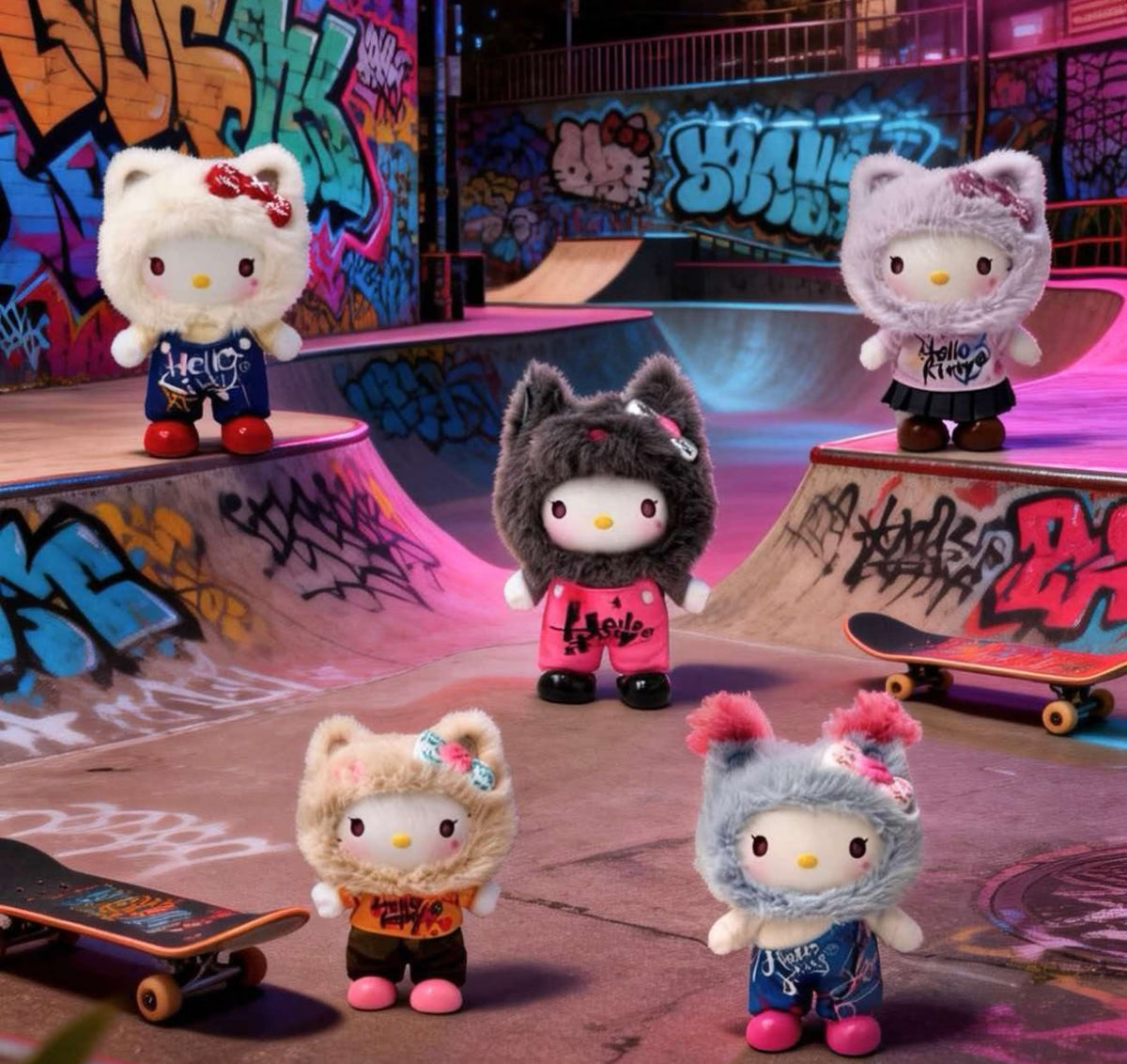Miniso x Sanrio Hello Kitty Graffiti Vinyl Plush