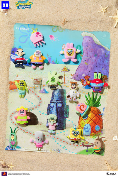 X11 Space x SpongeBob SquarePants Bikini Botton Day Trip Series 1 Magnetic Plush