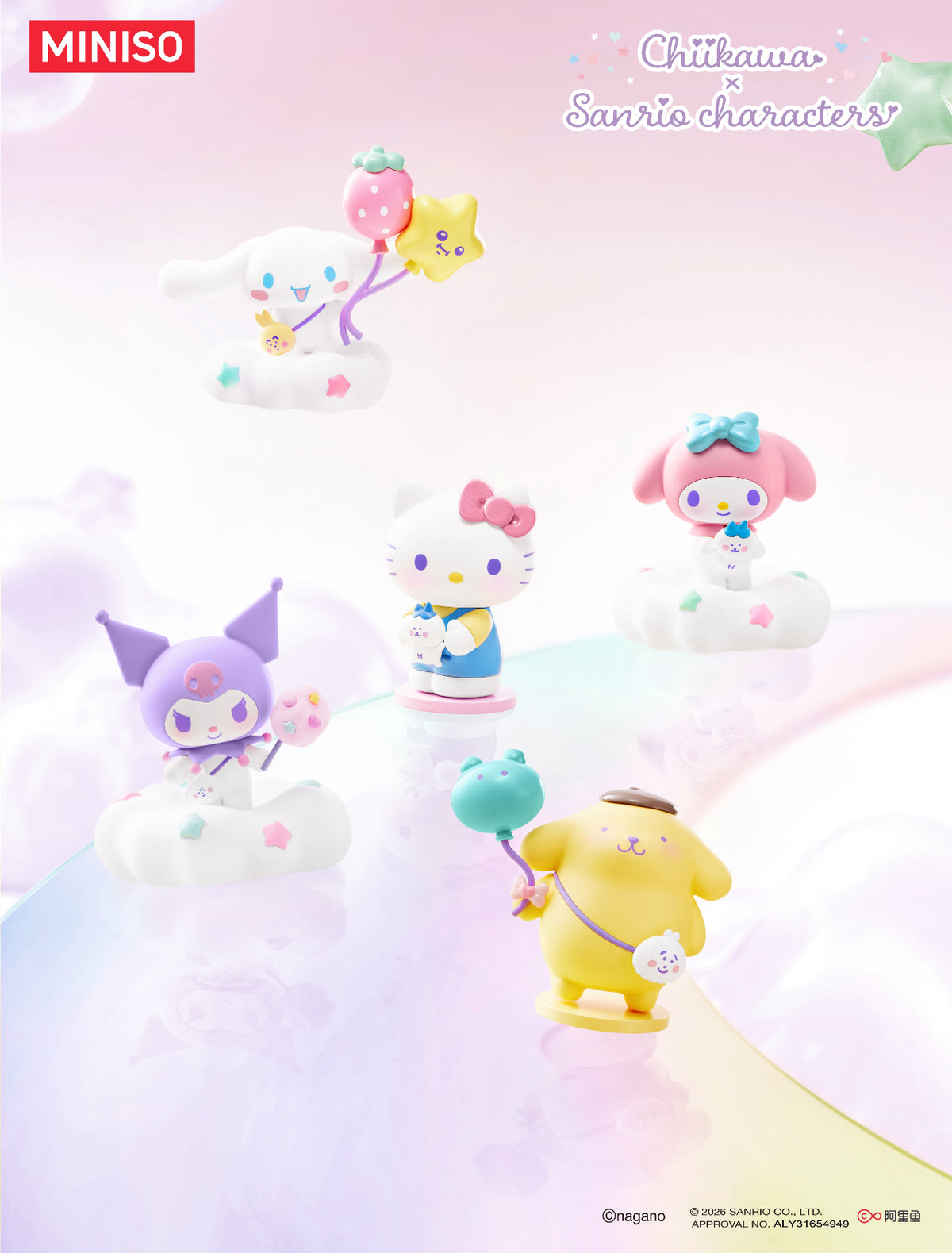 Miniso x Chiikawa x Sanrio Characters