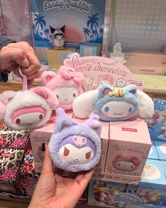 Miniso x Sanrio Characters Cat Fluffy Series Earphone Case