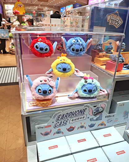 Miniso x Disney Stitch Plush Series Earphone Case