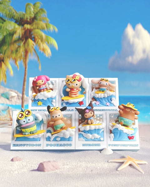 Miniso x Sanrio Characters Summer Surf Fridge Magnet