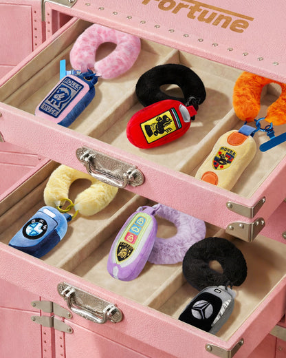 Mtime x Luck Rich Fortune Car Key Plush Keychain