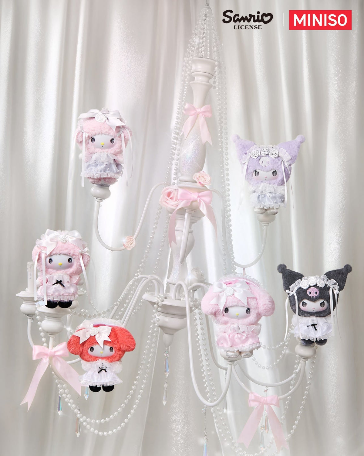 Miniso x Sanrio Characters Rose Garden Series Vinyl Plush
