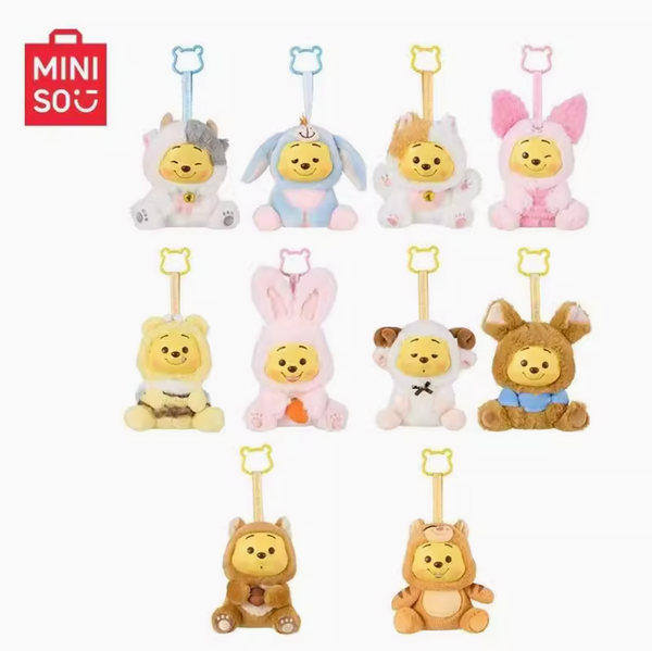 Miniso x Disney Winnie the Pooh Naughty Team Vinyl Plushy