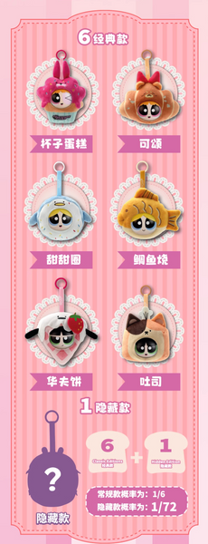 [Pre-Order, Ships Apr 2025] Soap Studio x The Powerpuff Girls Pastry Factory Plushy Ornament