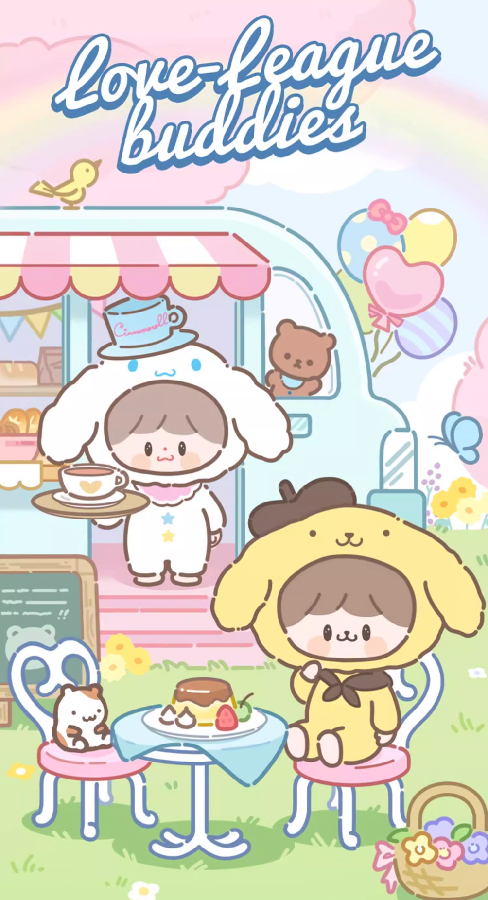 zZoton x Sanrio Character Love League Buddies Vinyl Plush